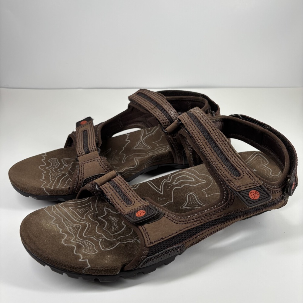 Merrell Sandspur Oak Men's US 14 Dark Earth/Potters Clay Sport Hiking Sandals
